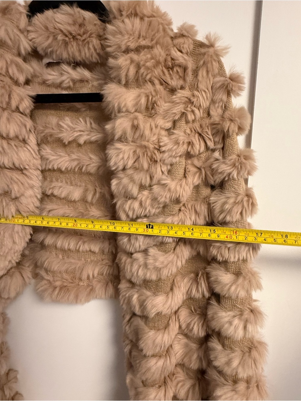 Hbrand Rabbit Fur Wrap Sweater Jacket - Picture 6 of 8